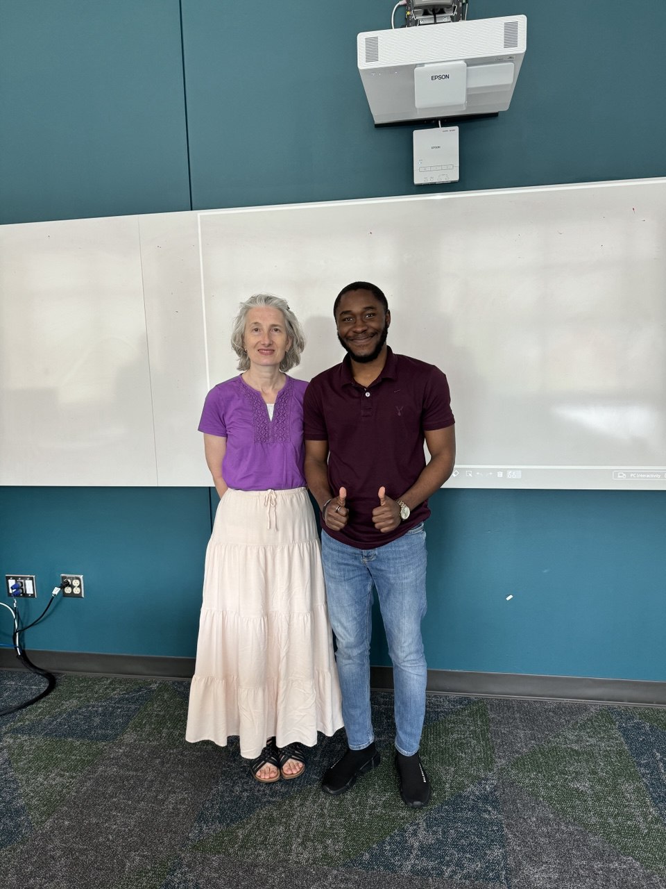 With research professor